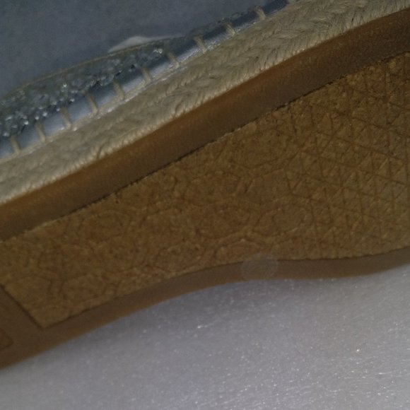 GIANNI BINI Espadrille Loafer with Sequins sparkly jewels, padded insole 8.5 NEW - Picture 10 of 10